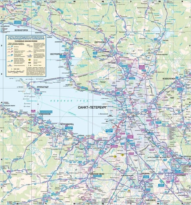 St Petersburg bus station map
