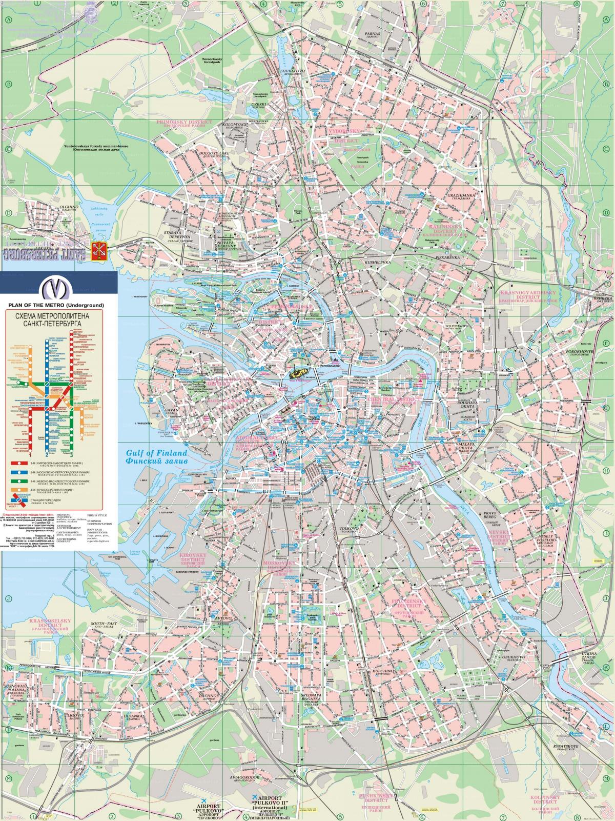 St Petersburg city map